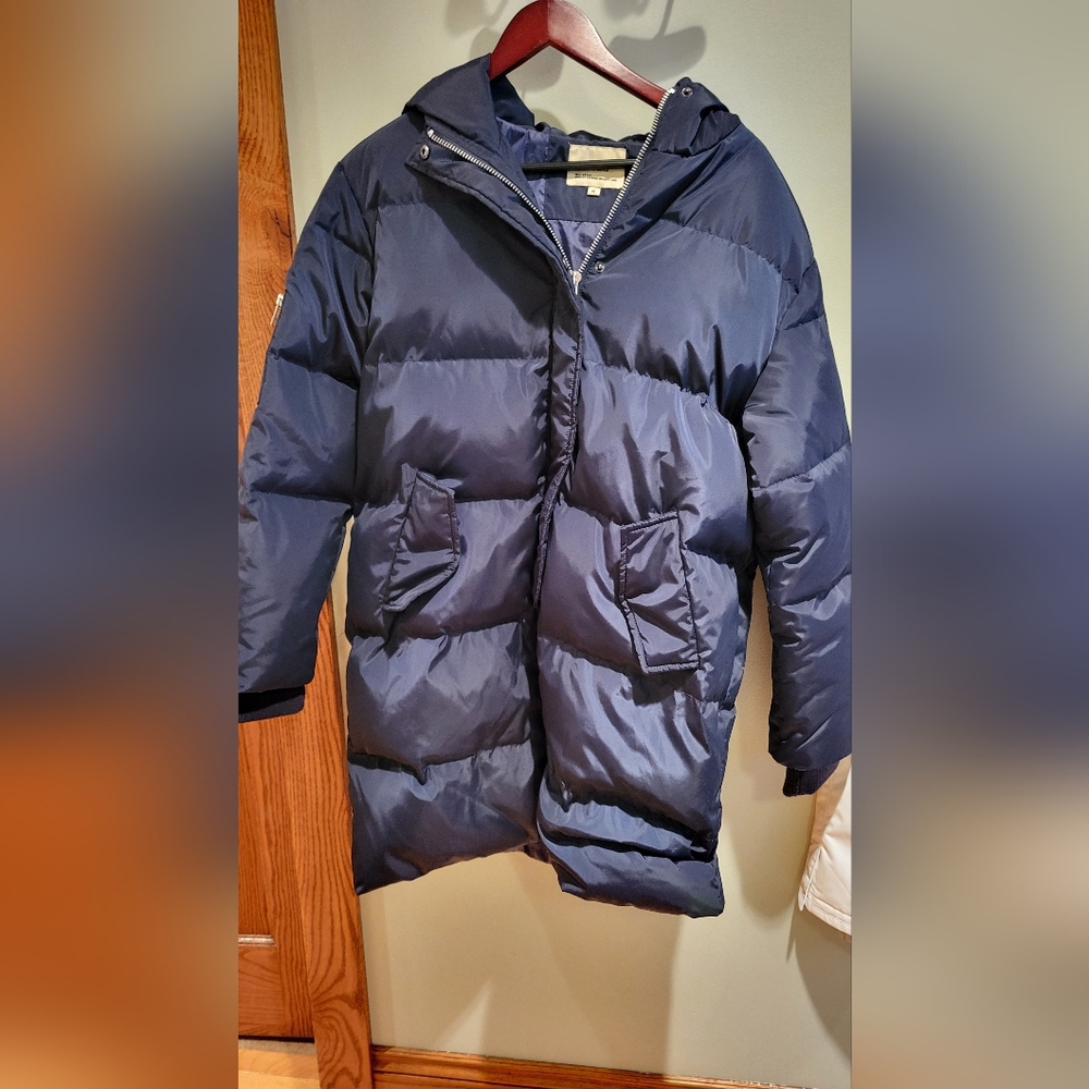 Orolay Womens  Navy Down Puffer Jacket with Zipper Size XL
